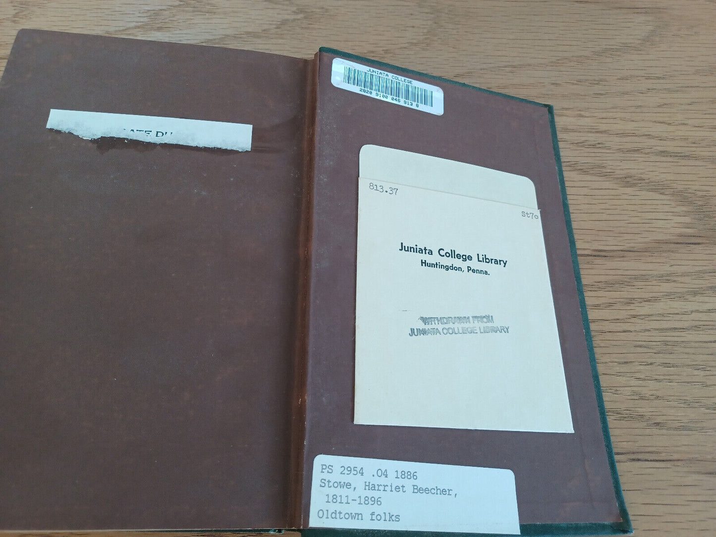 Oldtown Folks By Harriet Beecher Stowe 1886 29th Edition