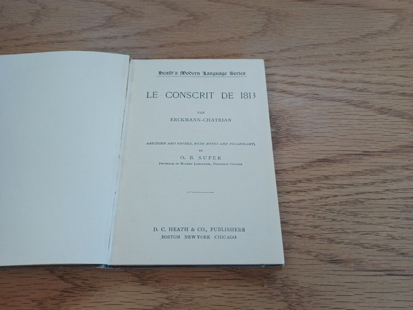 Le Conscrit De 1813 Par Erckmann Chatrian O B Super 1896