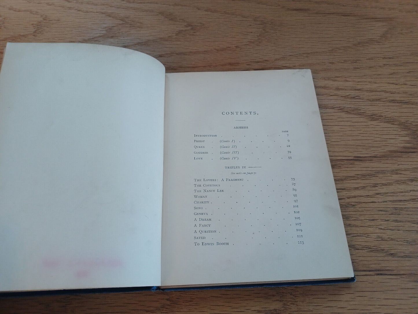 Arsiesis And Other Poems 1881 Sx G P Putnam’s Sons