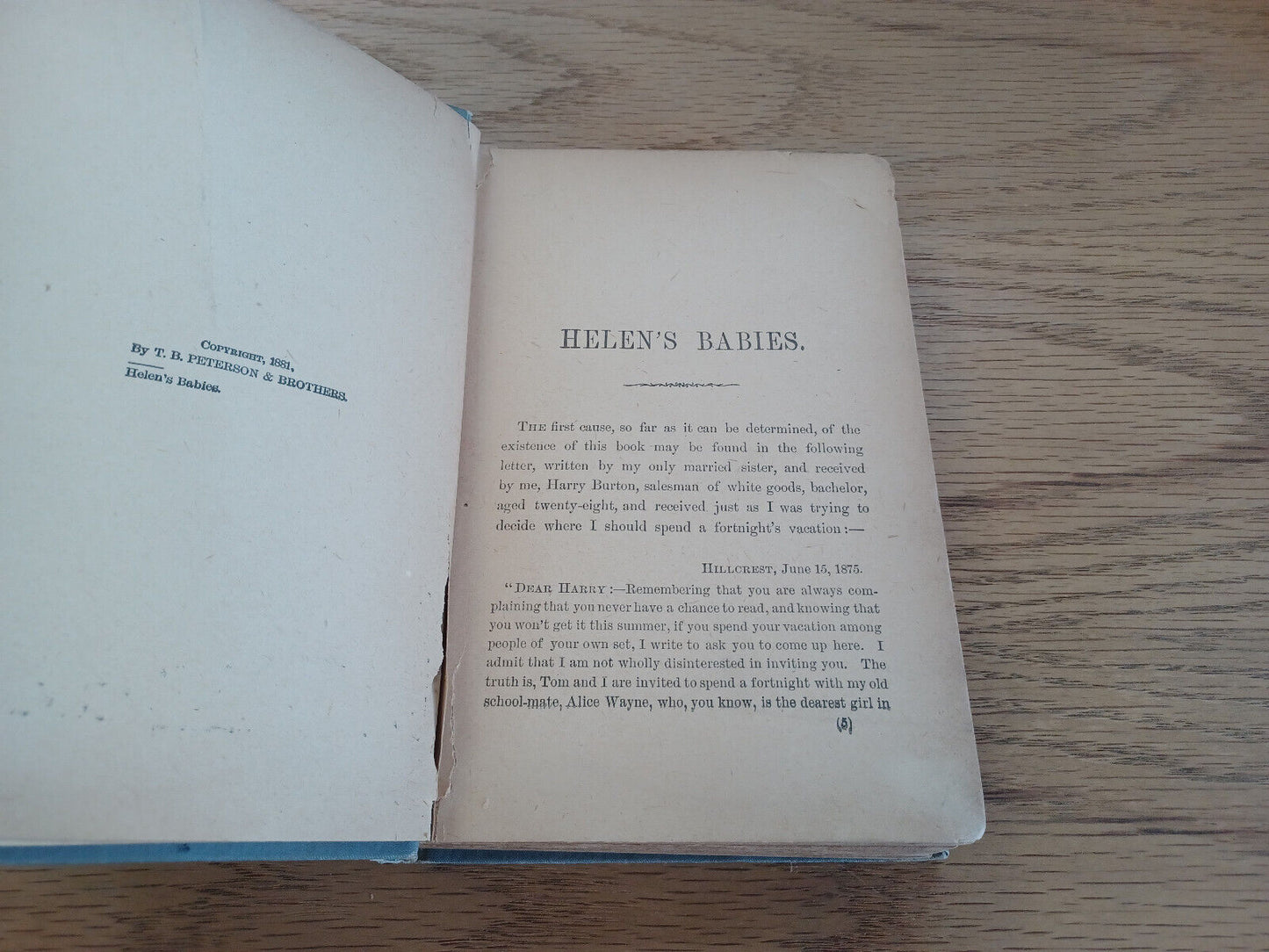 Helen’s Babies With Some Account Of Their Ways By John Habberton 1881