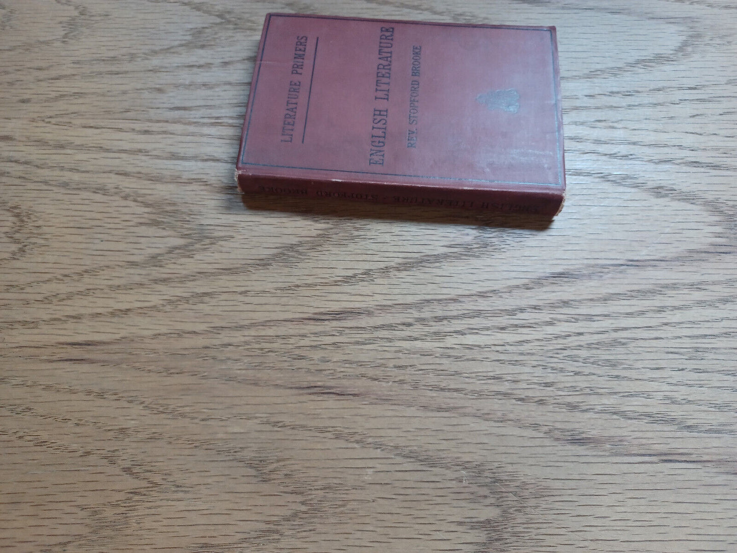 English Literature By Stopford Brooke 1883 Literature Primers