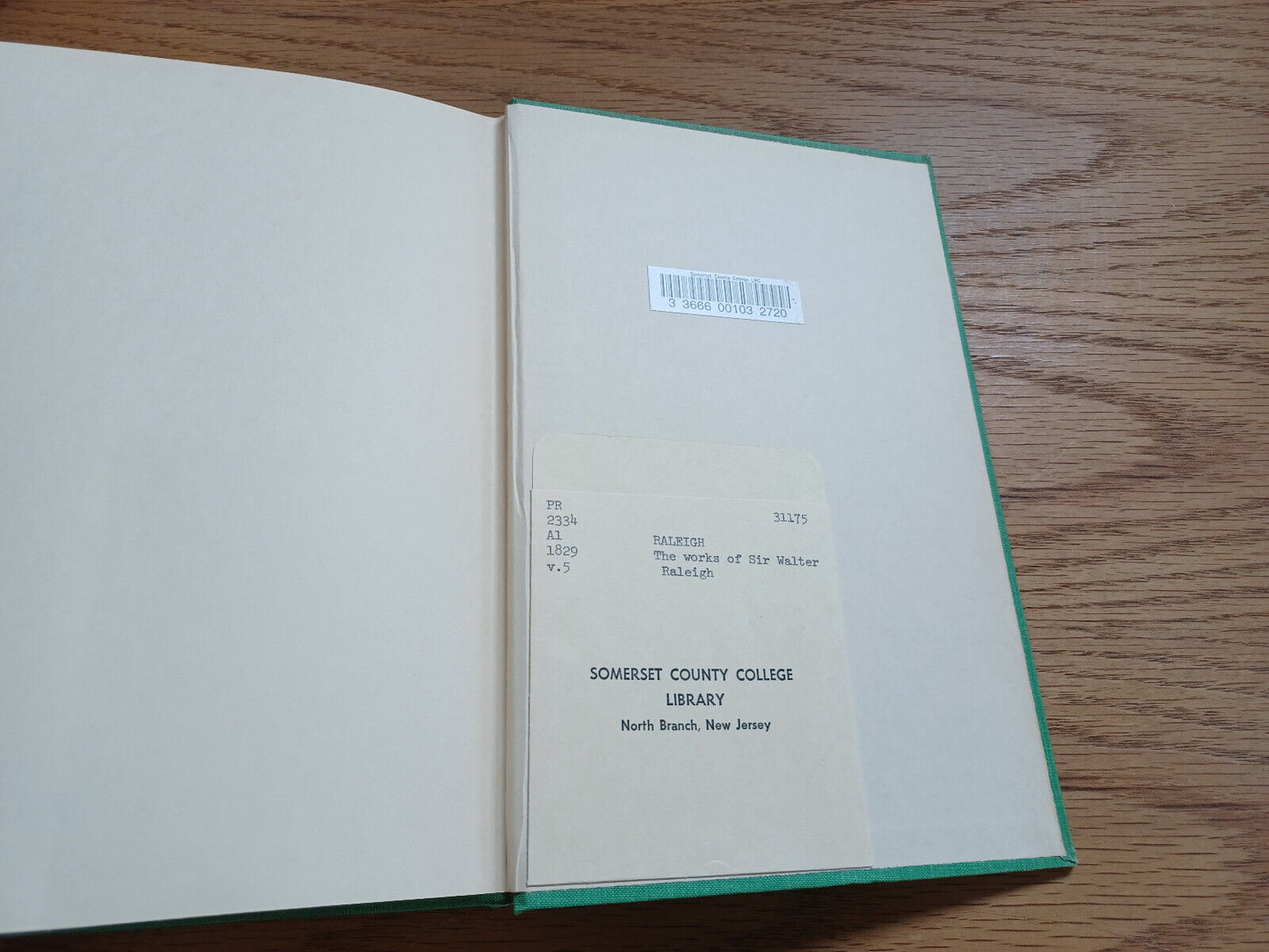 Burt Franklin Series The Works Of Sir Walter Ralegh Vol V