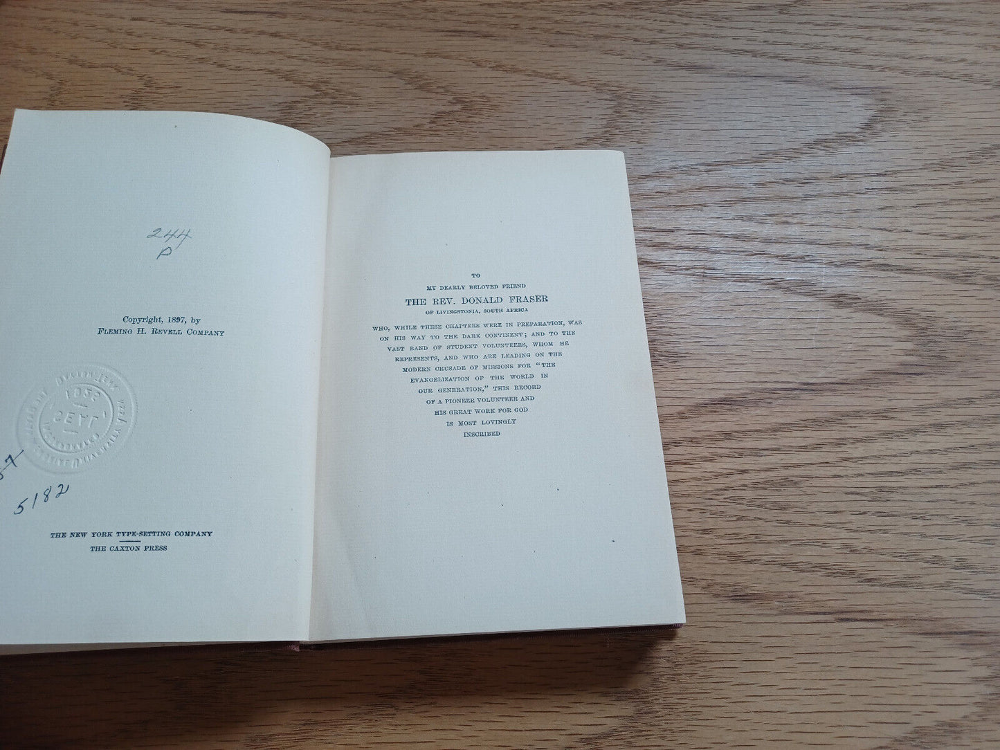Seven Years In Sierra Leone Work Of William Johnson By Arthur T Pierson 1897