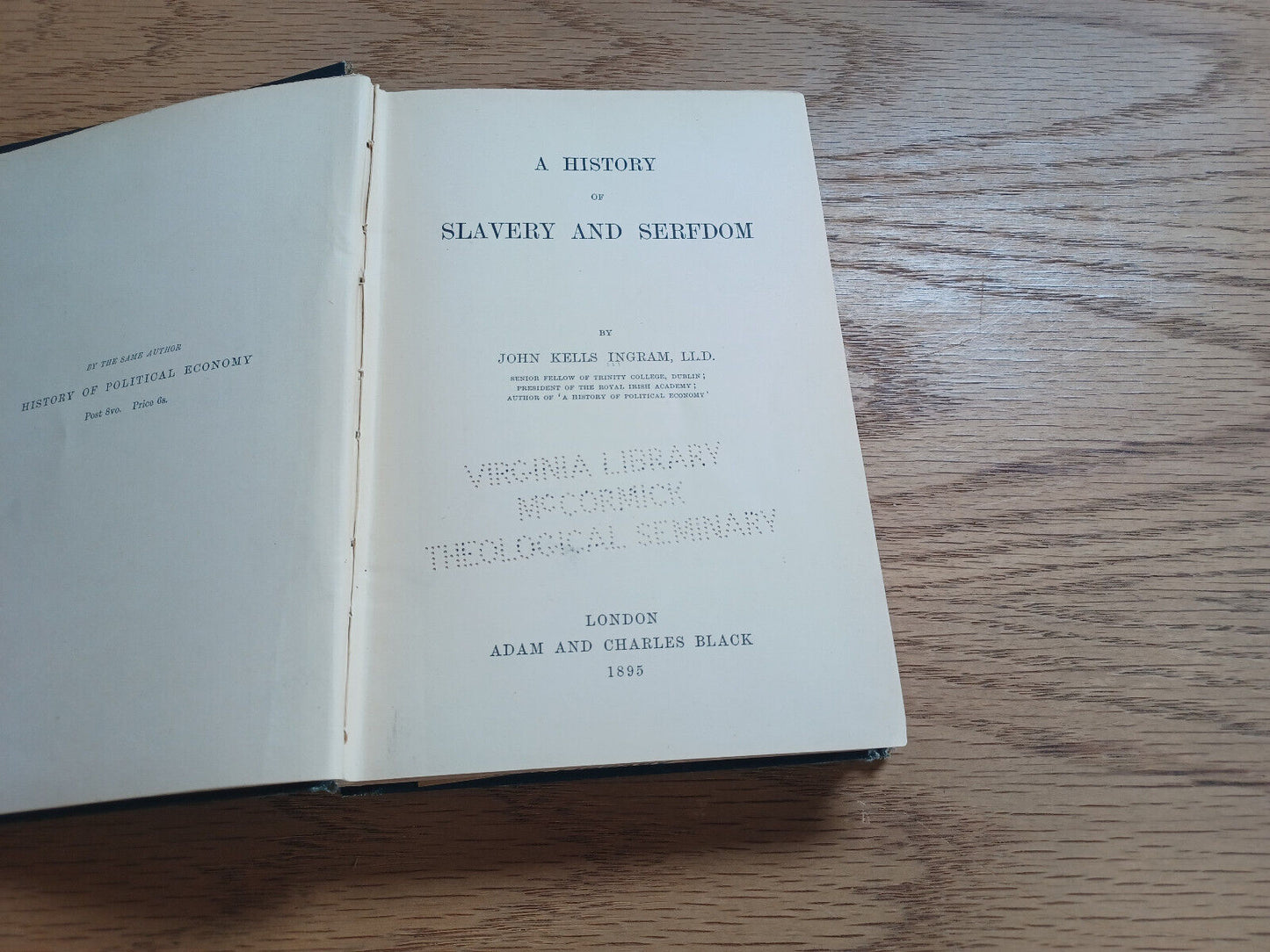 A History Of Slavery And Serfdom John Kells Ingram 1895