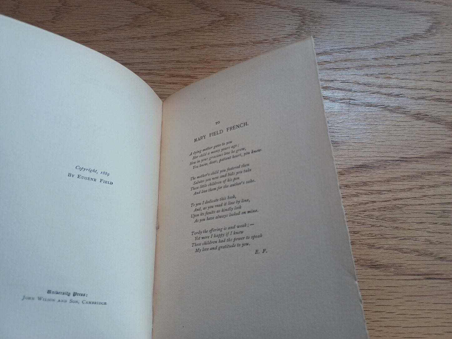 A Little Book Of Western Verse By Eugene Field 1891