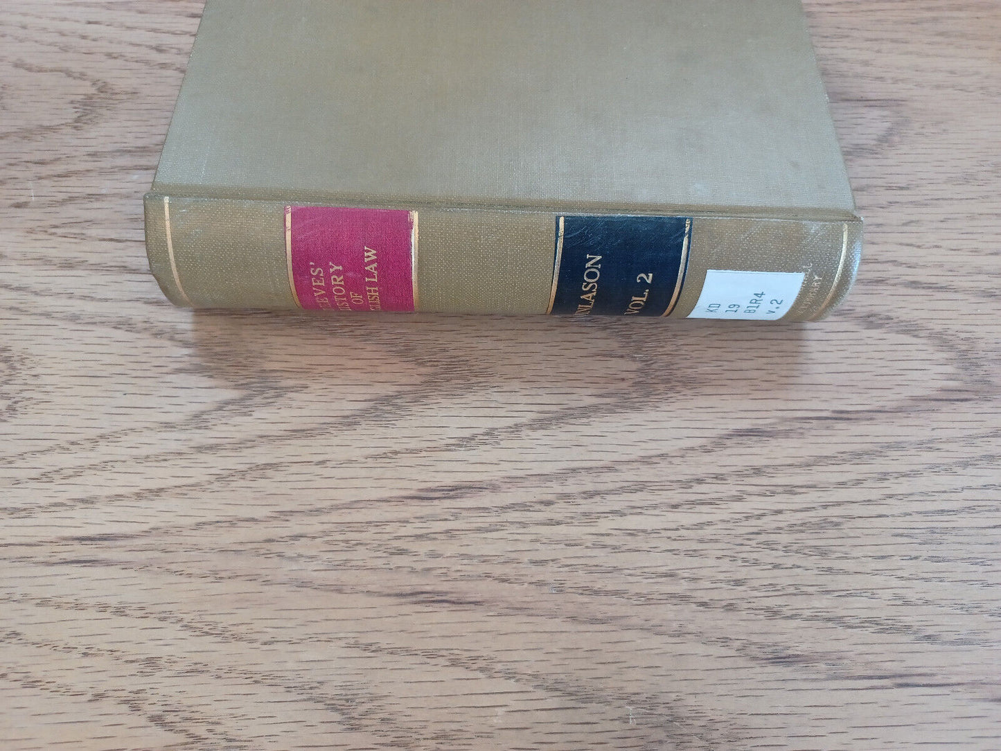 Reeves History Of The English Law Romans End Of Reign Of Elizabeth Vol Ii 1880