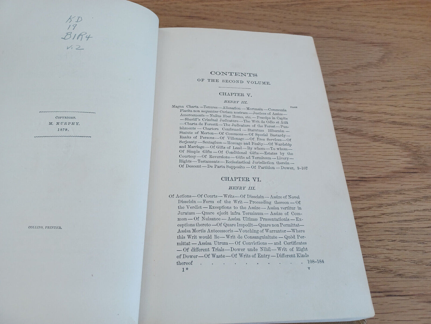 Reeves History Of The English Law Romans End Of Reign Of Elizabeth Vol Ii 1880