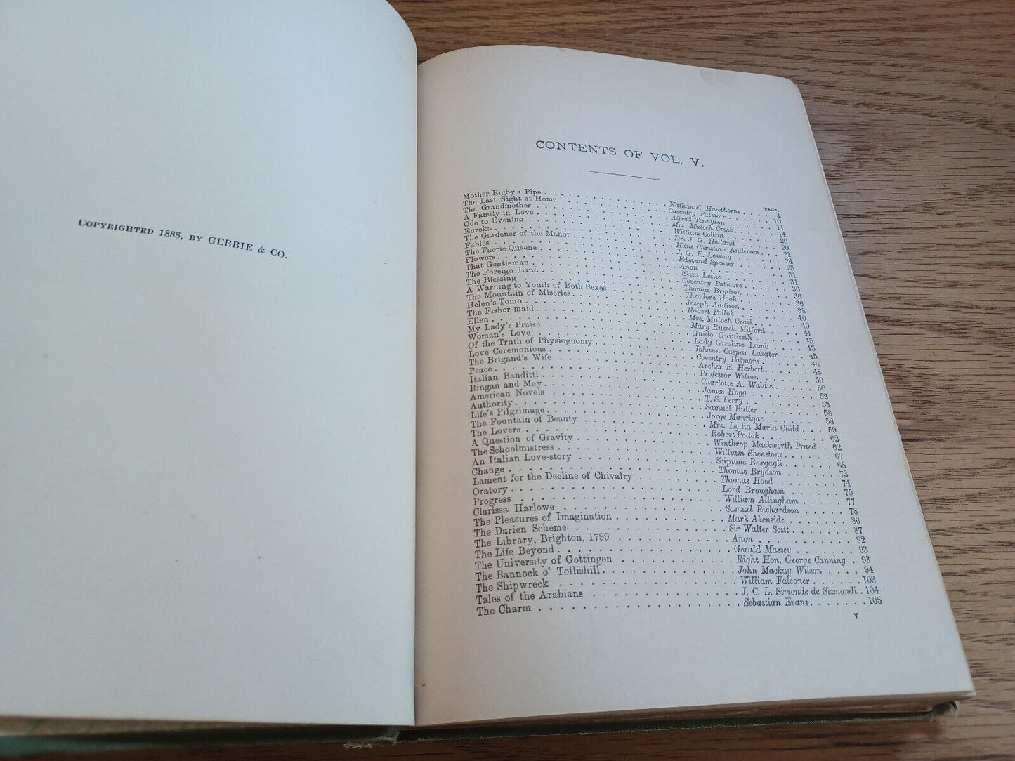 The Library Of Choice Literature Prose And Poetry Vol V 1888