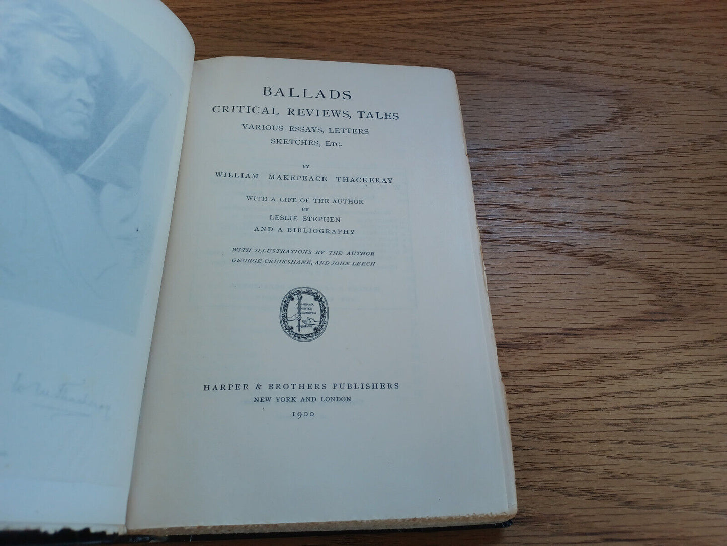Ballads Critical Reviews Tales By William Makepeace Thackeray 1900
