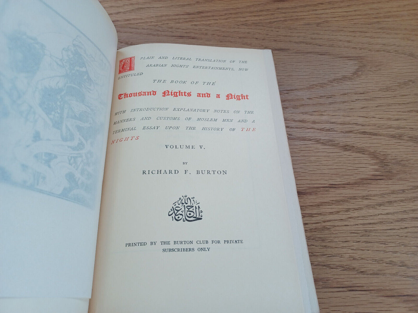 Book Of The Thousand Nights And A Night Vol V Teheran Edition Richard F Burton