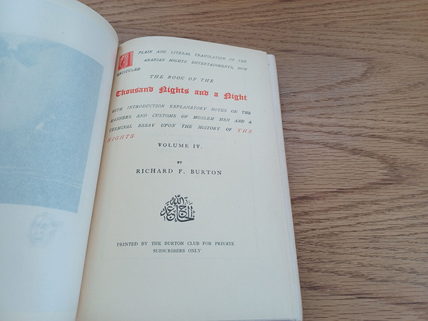 Book Of The Thousand Nights And A Night Vol Iv Teheran Edition Richard F Burton