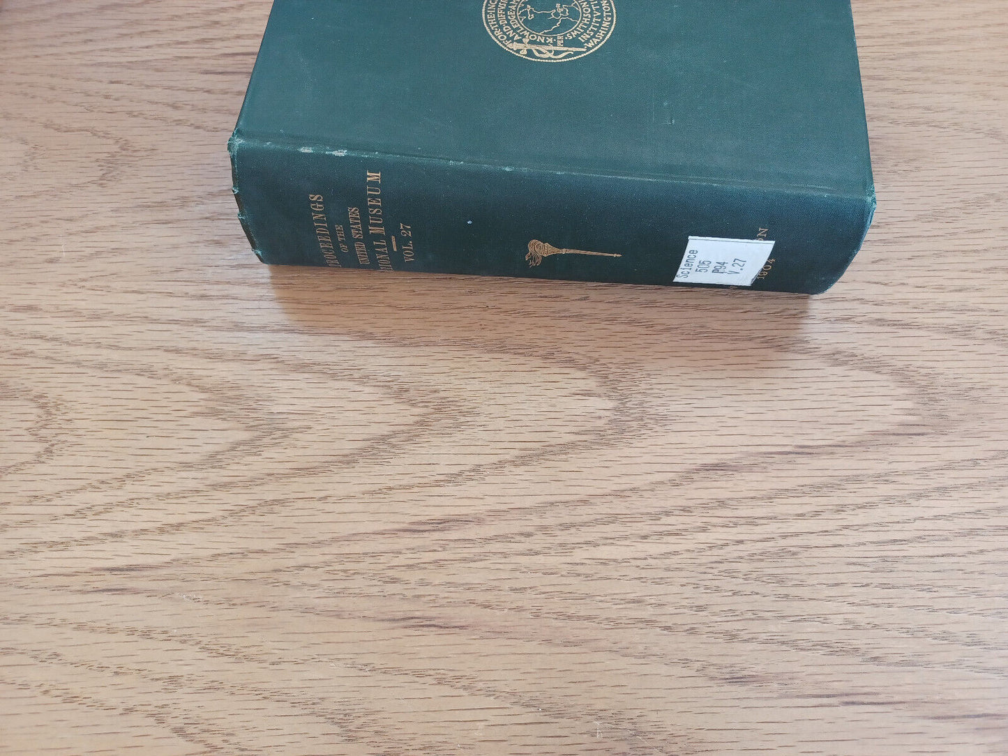Smithsonian Institution Proceedings United States National Museum Vol Xxvii 1904