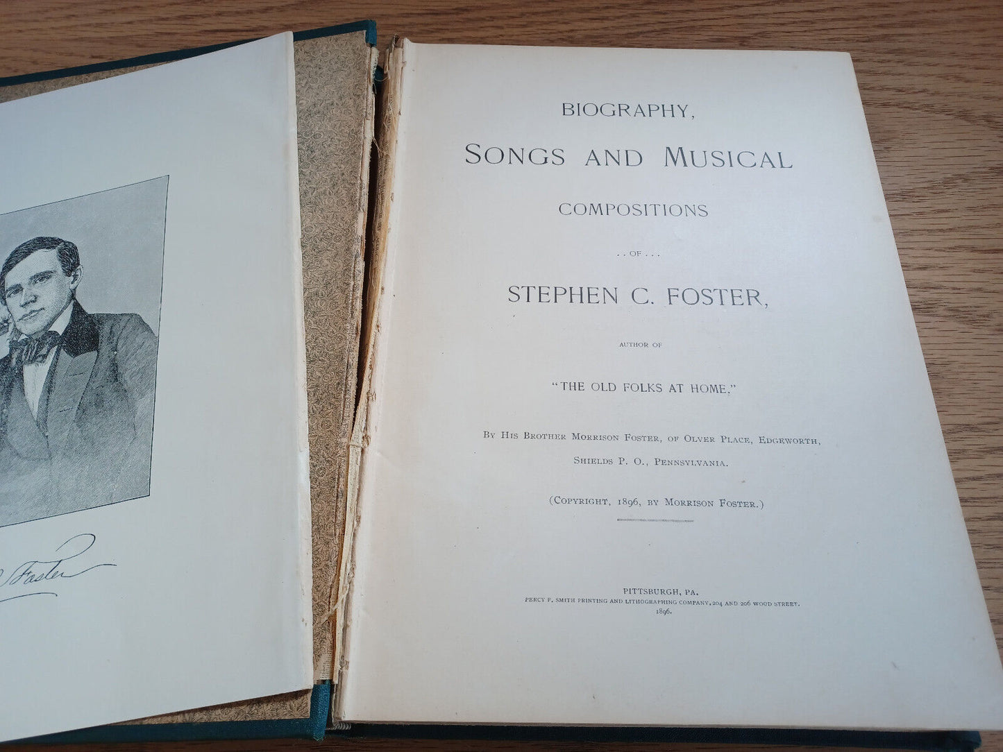 Biography Songs And Musical Compositions Of Stephen C Foster 1896