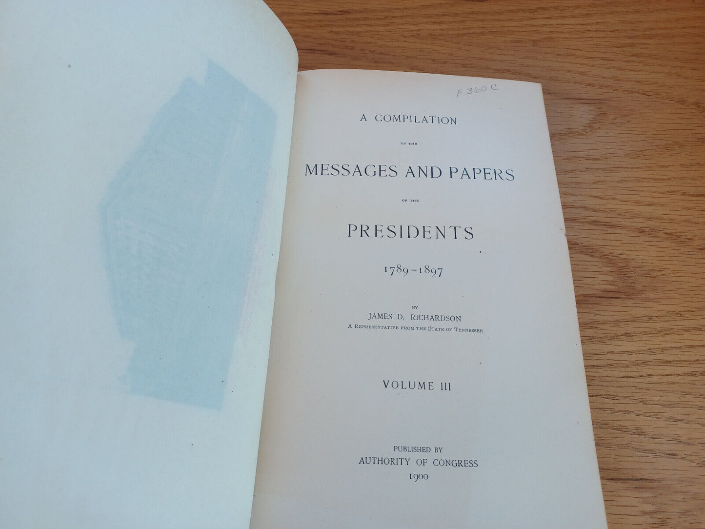 A Compilation Of The Messages And Papers Of The Presidents Vol III 1900