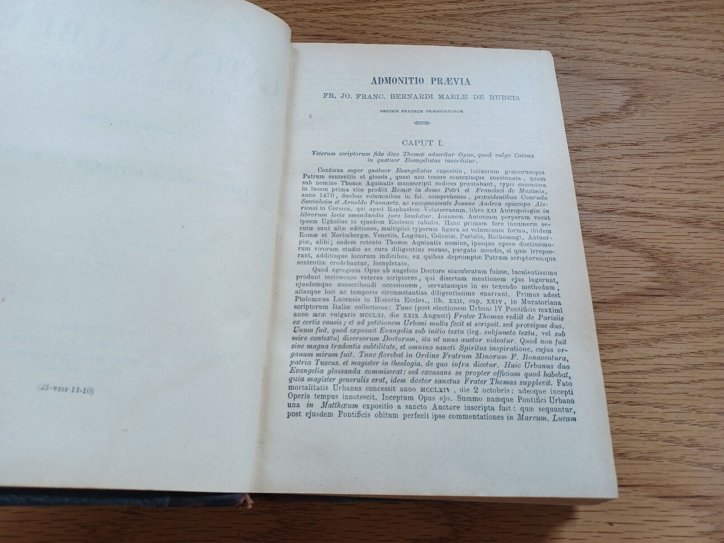 Catena Aurea In Quatuor Evangelia Thomae Aqunatis 1915 Volumen Primum Latin