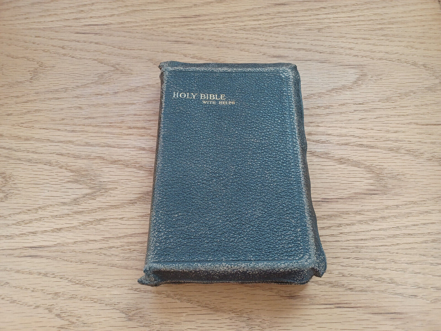 Holy Bible Authorized King James Version 1934 Collins' Clear Type Press Leather