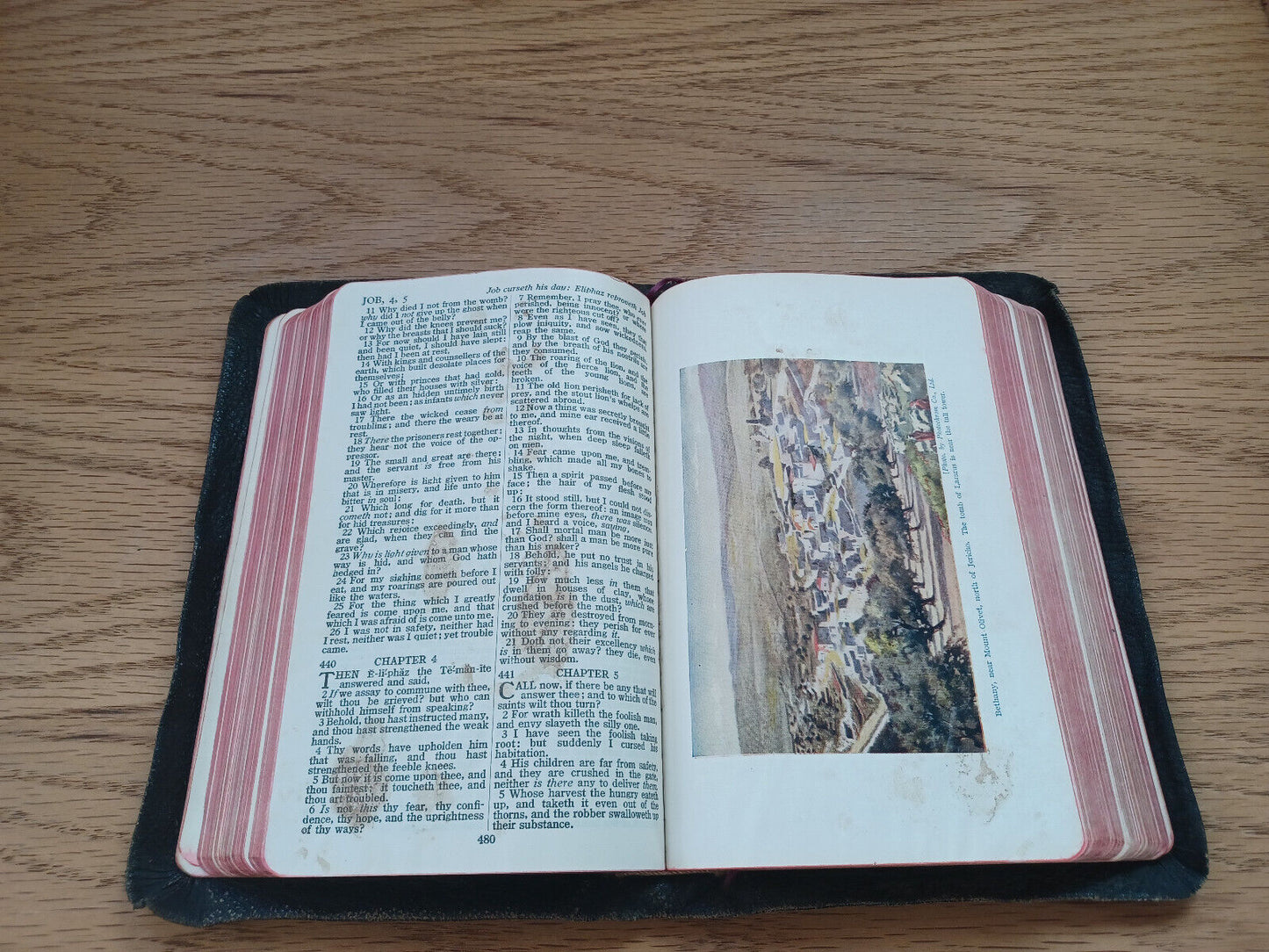 Holy Bible Authorized King James Version 1934 Collins' Clear Type Press Leather