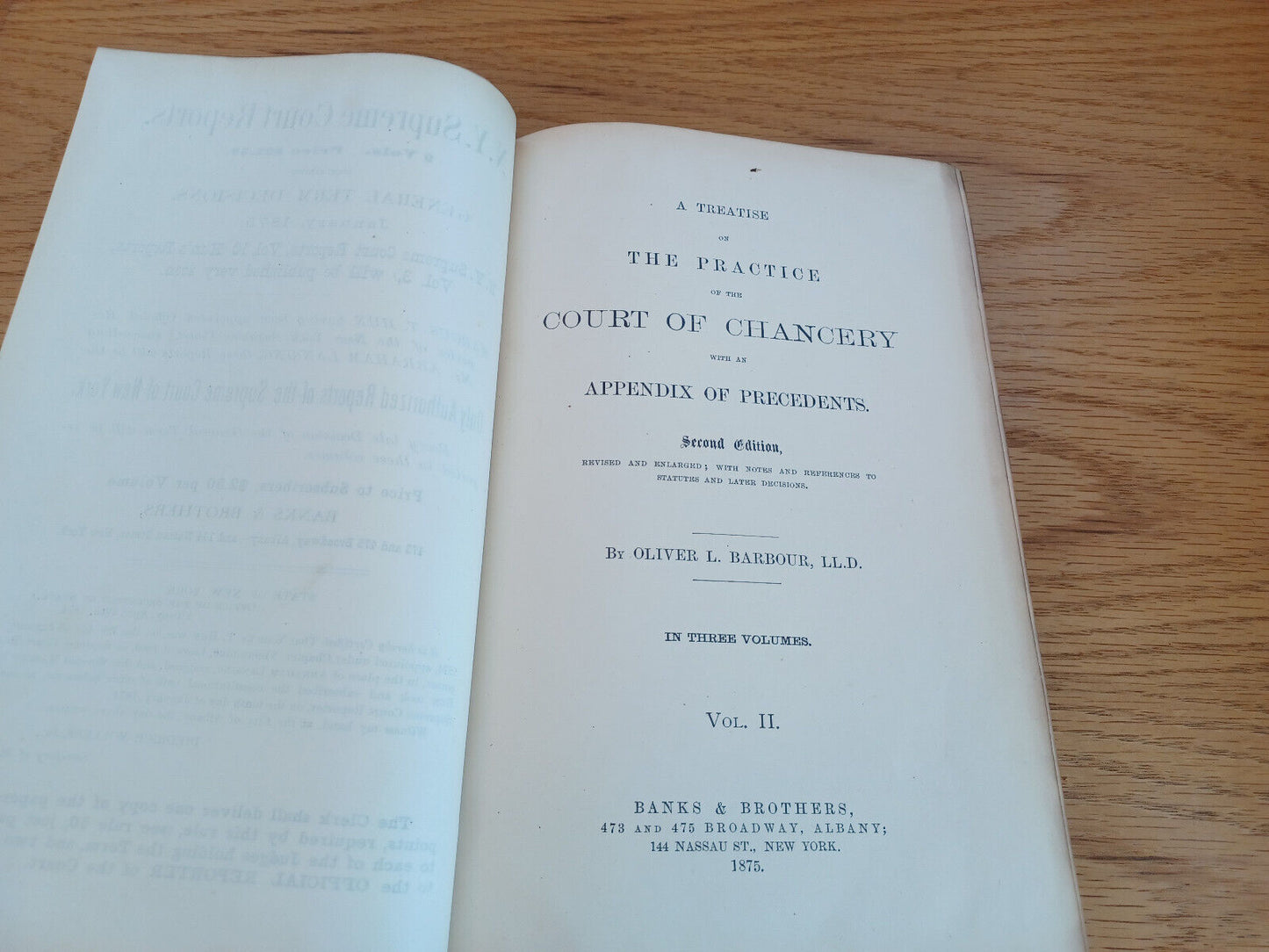 A Treatise On The Practice Of The Court Of Chancery Second Edition Vol II 1875