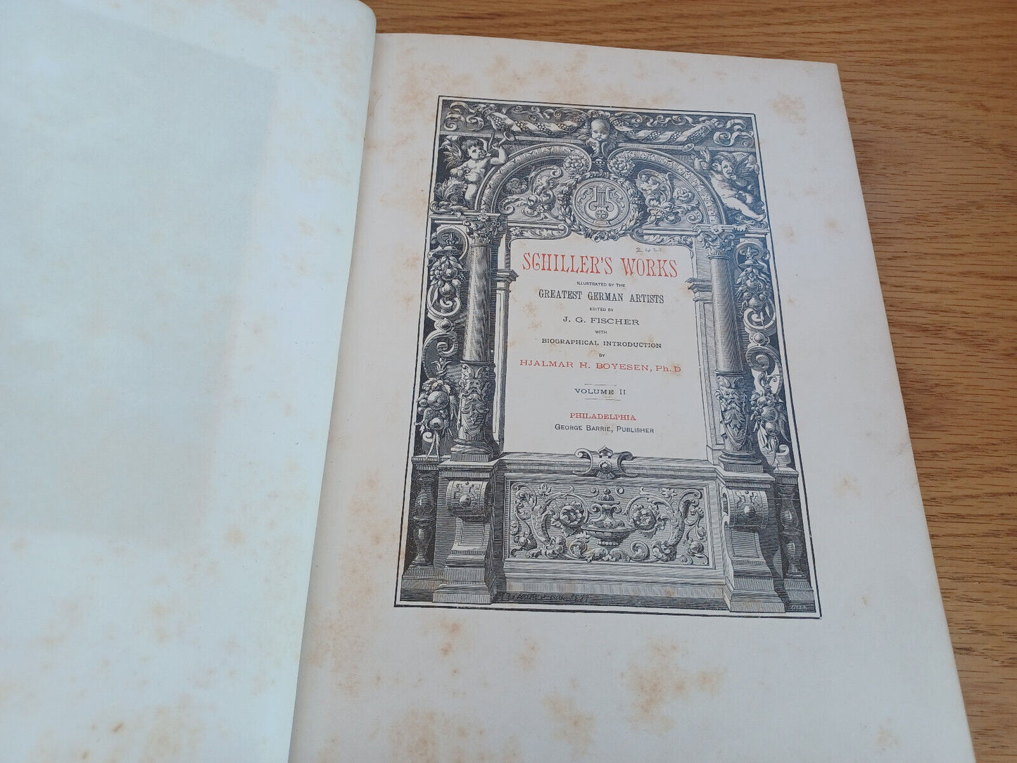 Schiller'S Works Edited By J G Fischer Volume Ii 1883