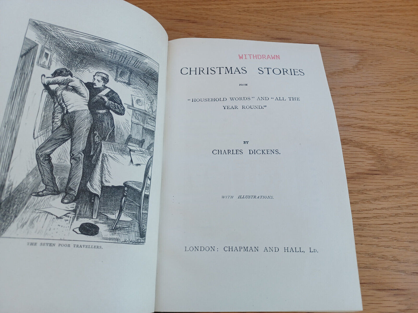 Dickens' Works Chapman And Hall With Illustrations Christmas Stories
