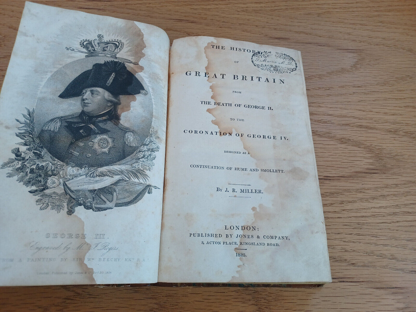 The History Of England T Smollett 1825 From Death Of George II To George IV