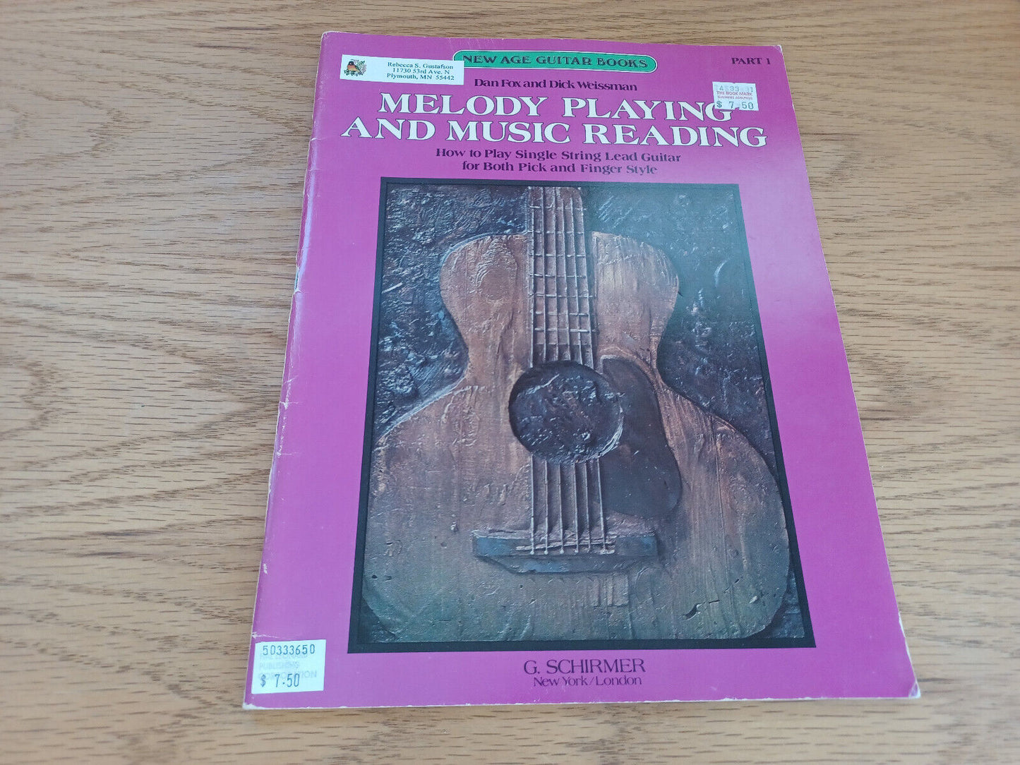 Melody Playing And Music Reading Dan Fox Dick Weissman 1978