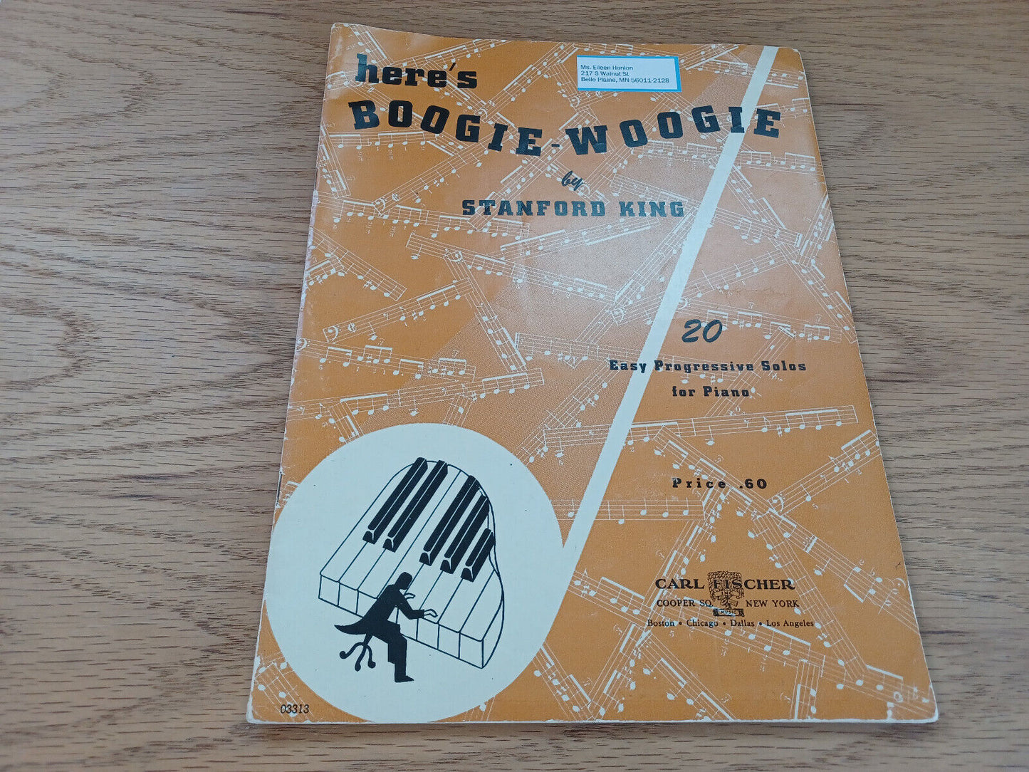 Here'S Boogie Woogie Stanford King Piano 1944