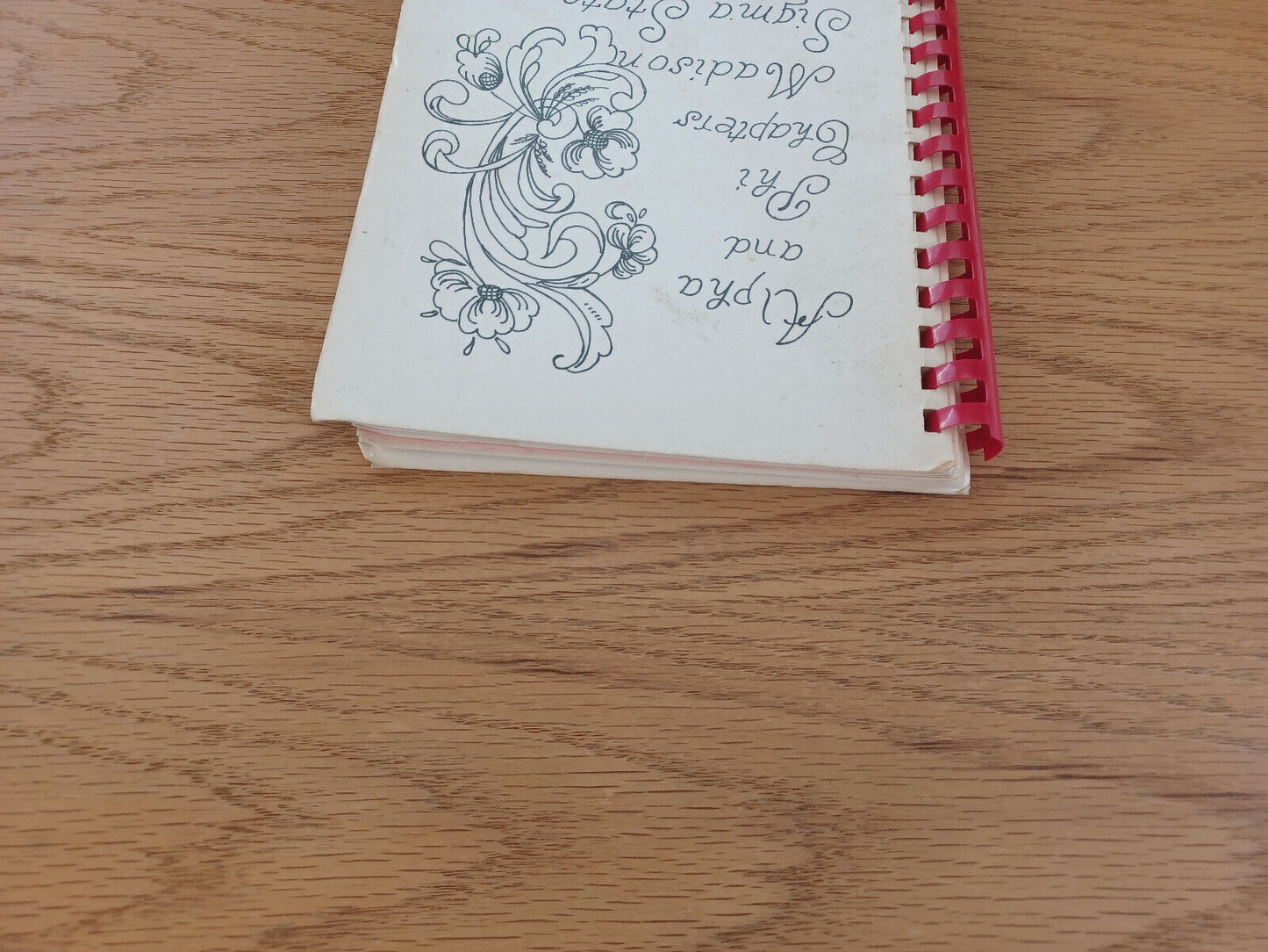 Alpha And Phi Chapters Madison Sigma State 1982 Cookbook