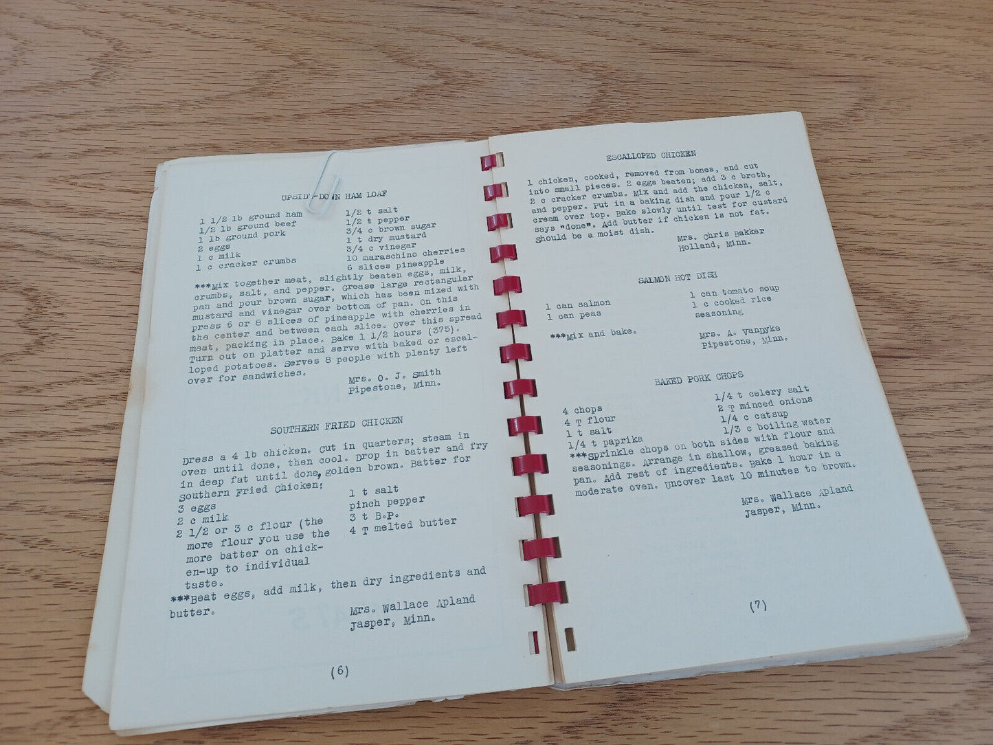 1950 Cook Book Compiled By American Legion Auxiliary Earl Gruis Unit No 534