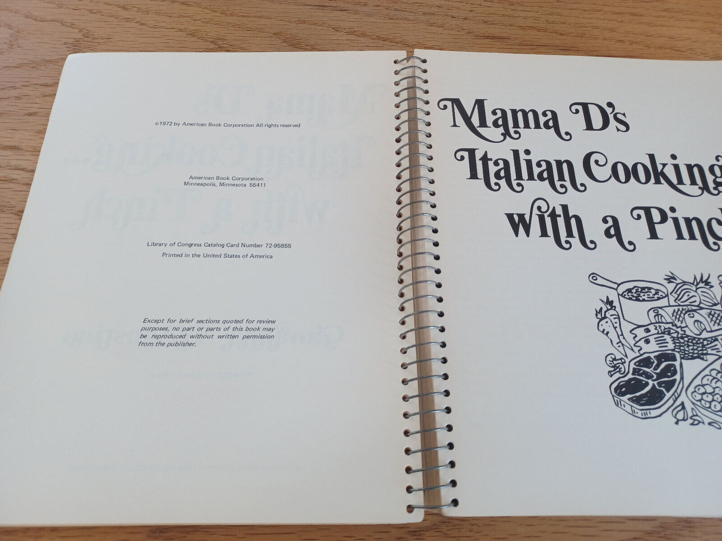 Mama D'S Italian Cooking With A Pinch Giovanna D'Agostino 1972 Cookbook