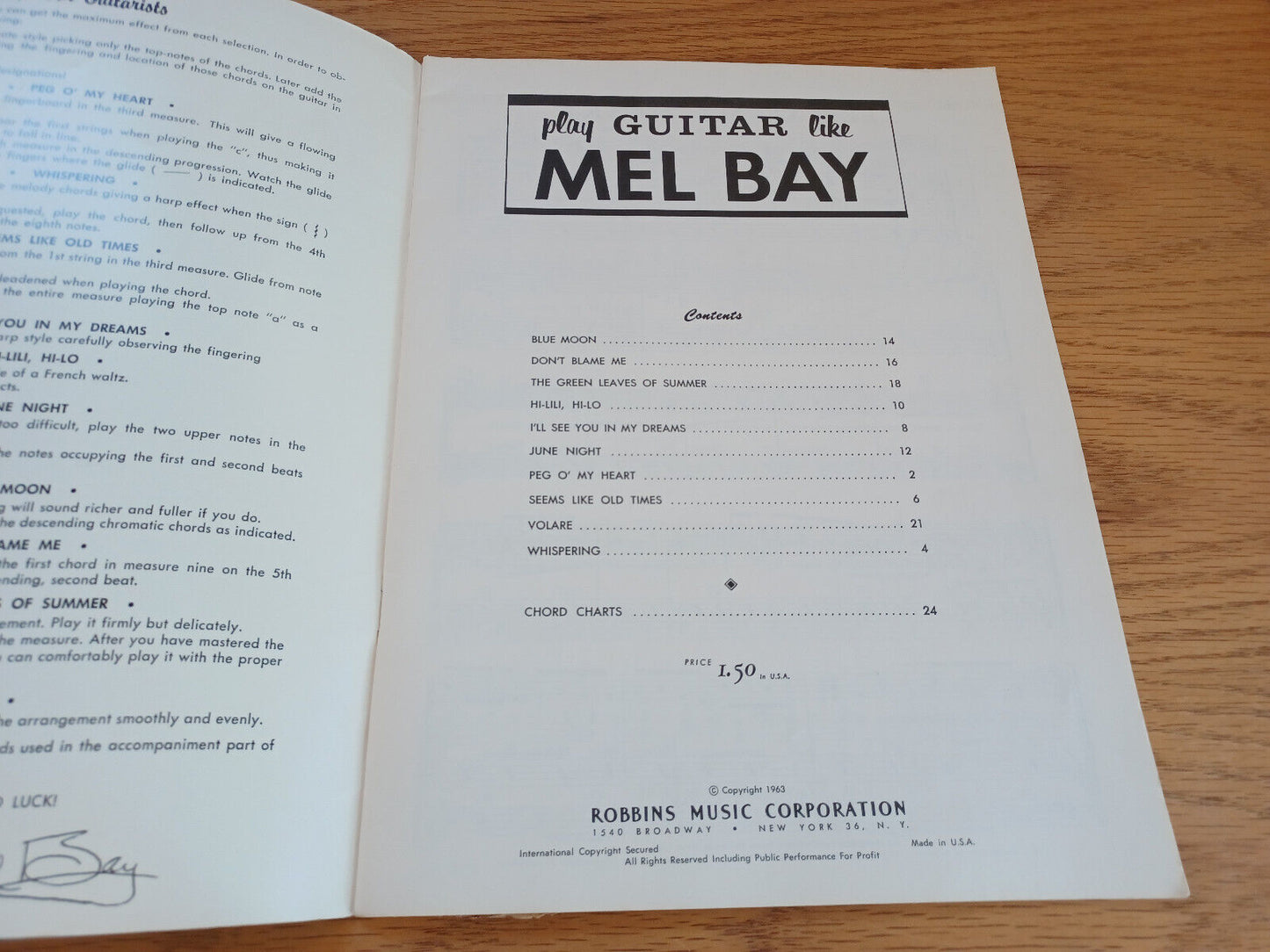 Play Guitar Like Mel Bay 1963