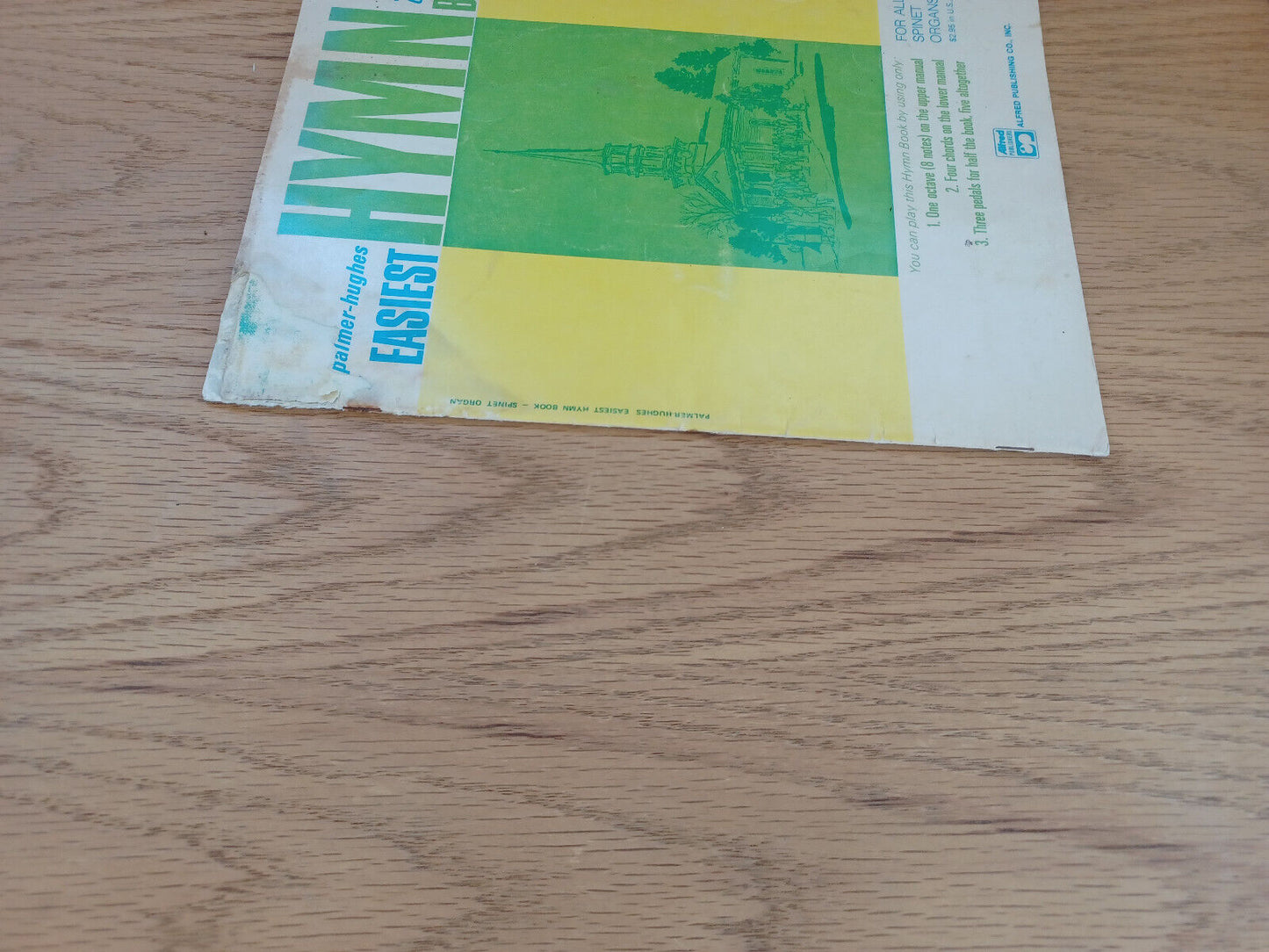 Palmer Hughes Easiest Hymn Spinet Organ Book 1965