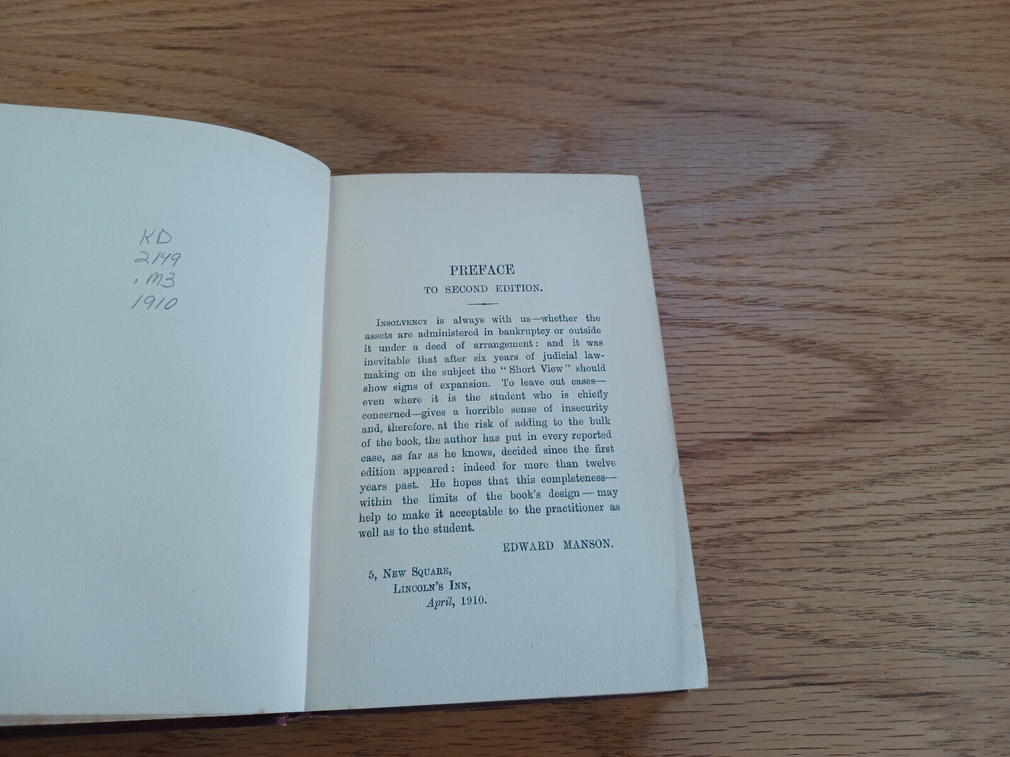 A Short View Of The Law Of Bankruptcy Edward Manson 1910