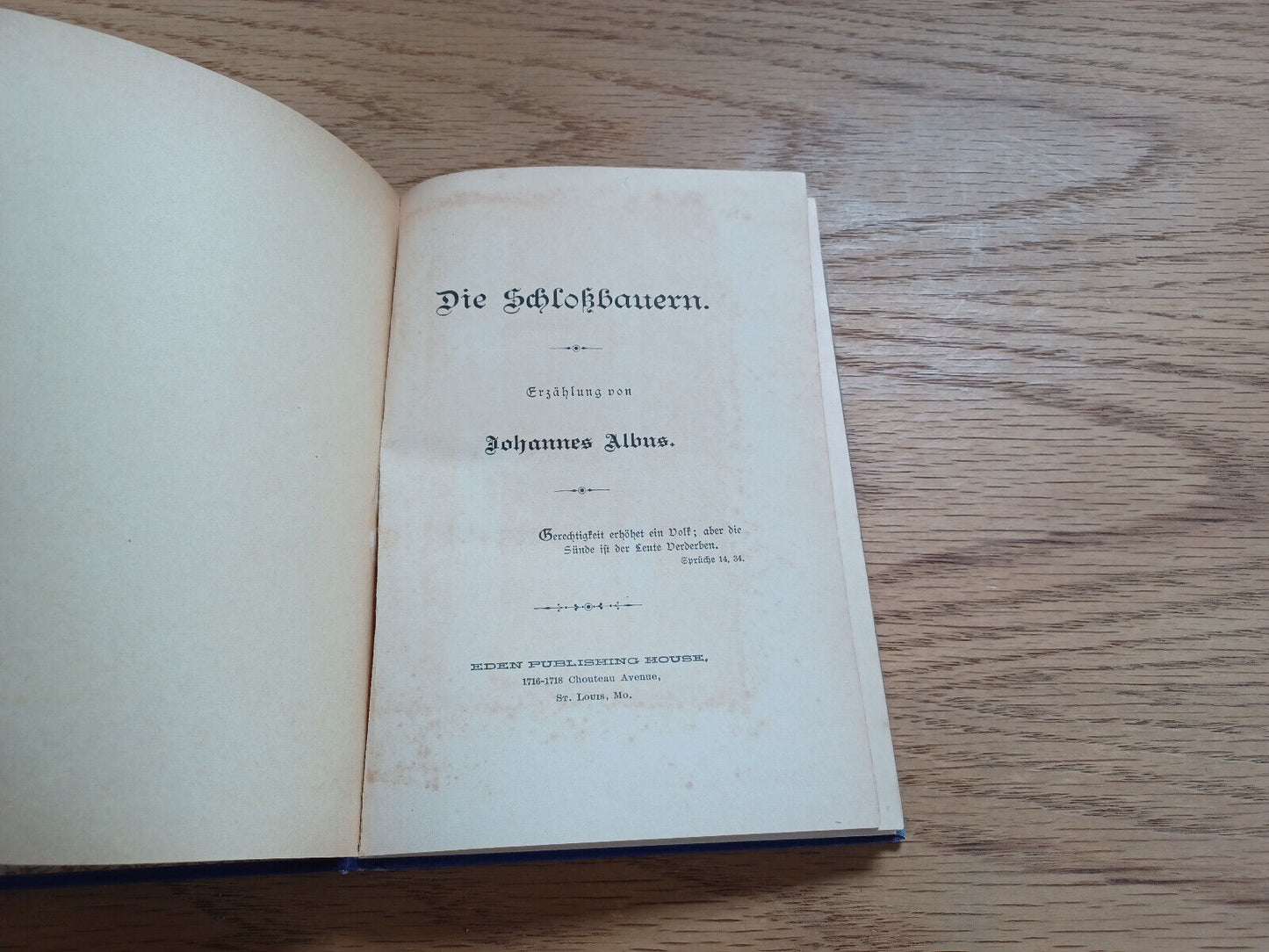Die Schlossbauren Johannes Albus 1902 German