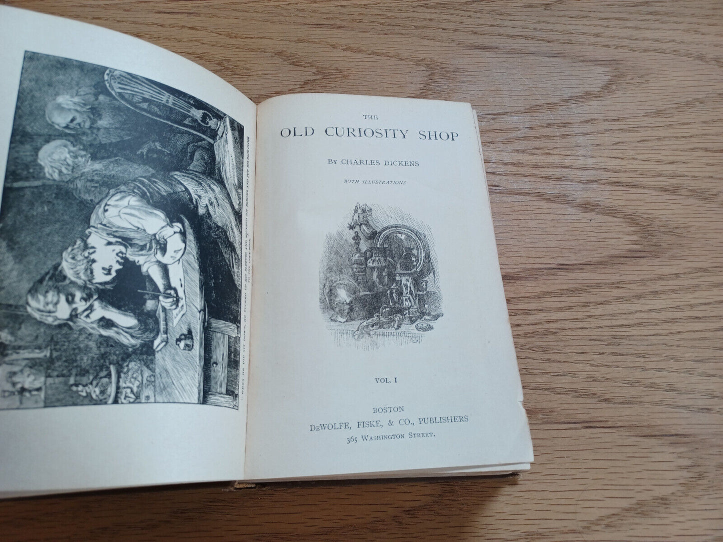 The Old Curiosity Shop Charles Dickens With Illustrations Vol I