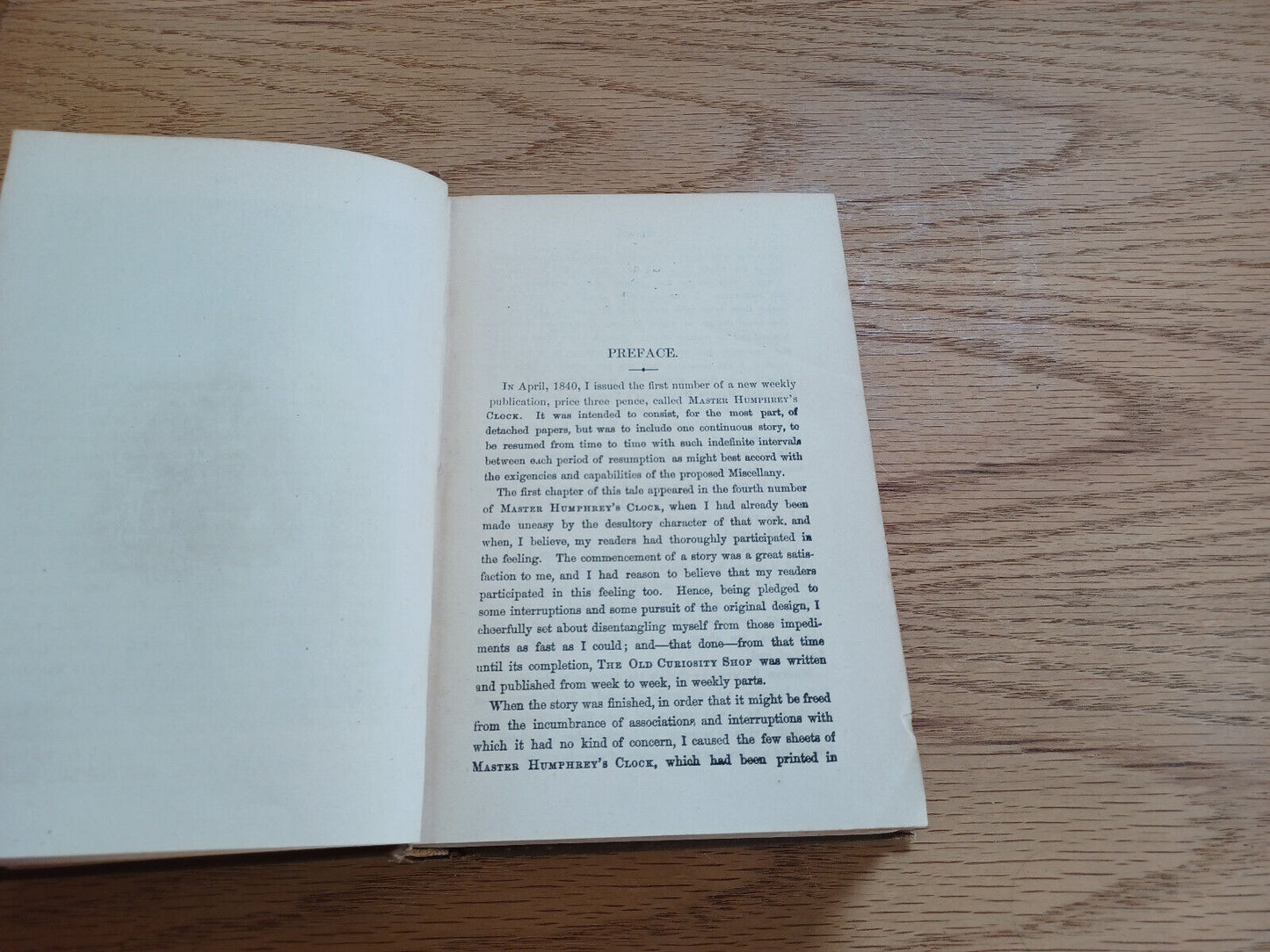 The Old Curiosity Shop Charles Dickens With Illustrations Vol I