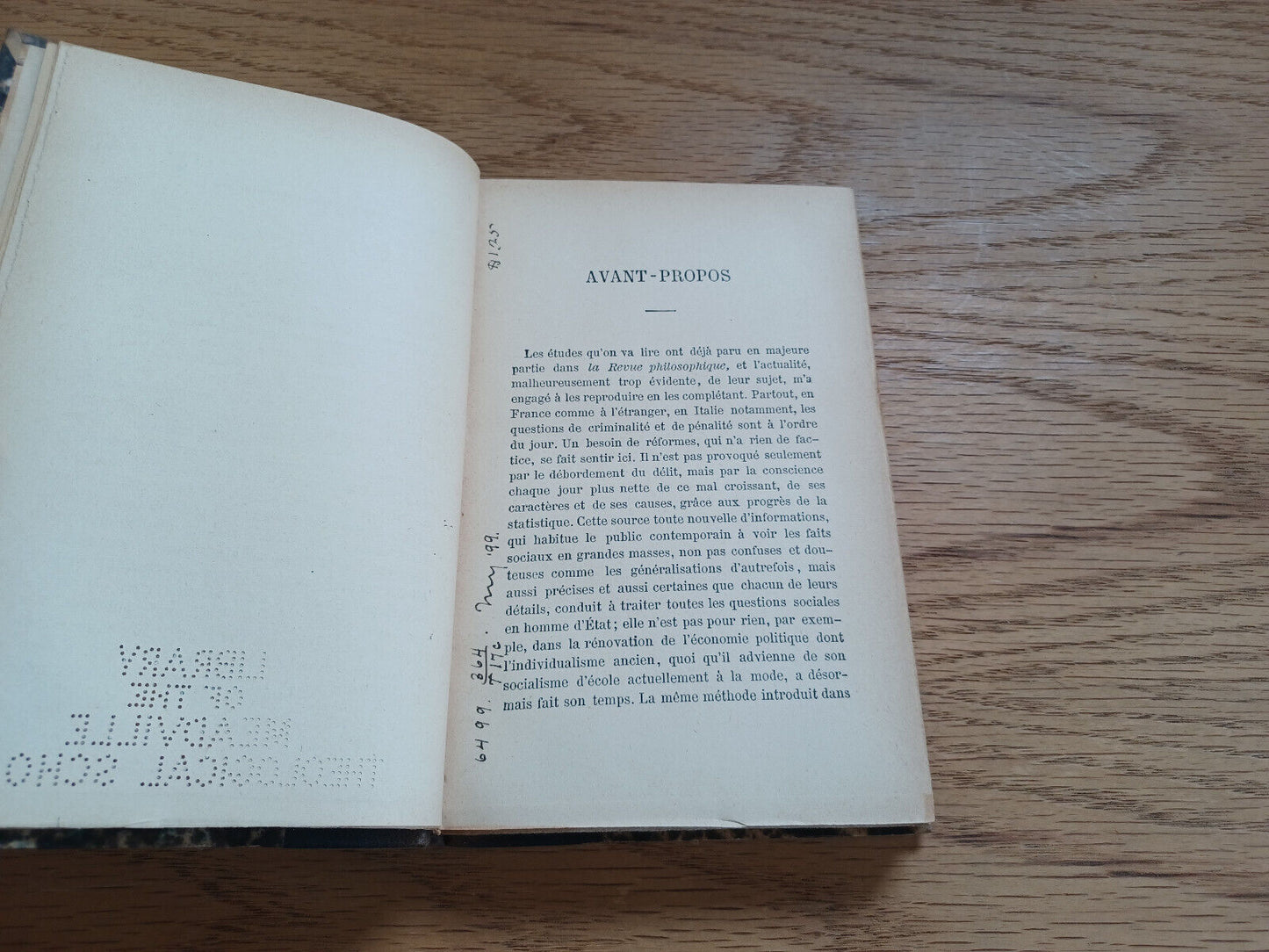 La Criminalite Comparee G Tarde Quatrieme Edition Revue 1898