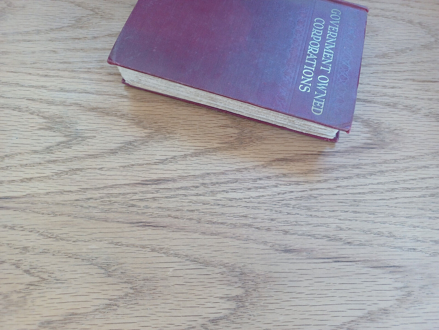 Government Owned Corporations Harold Archer Van Dorn 1926