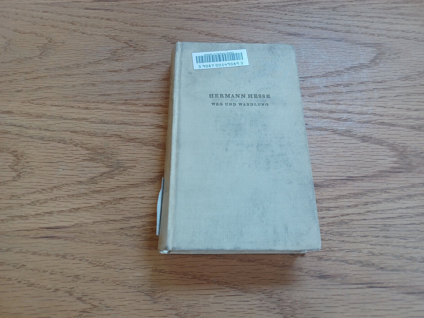Max Schmid Hermann Hesse Weg Und Wandlung 1947