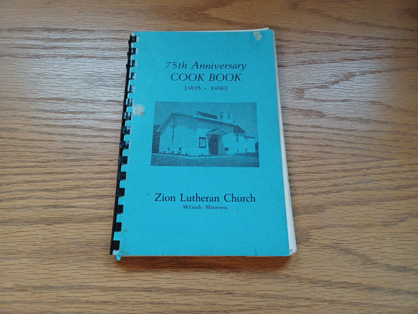 75Th Anniversary Cookbook 1980 Zion Lutheran Church Mcgrath Minnesota
