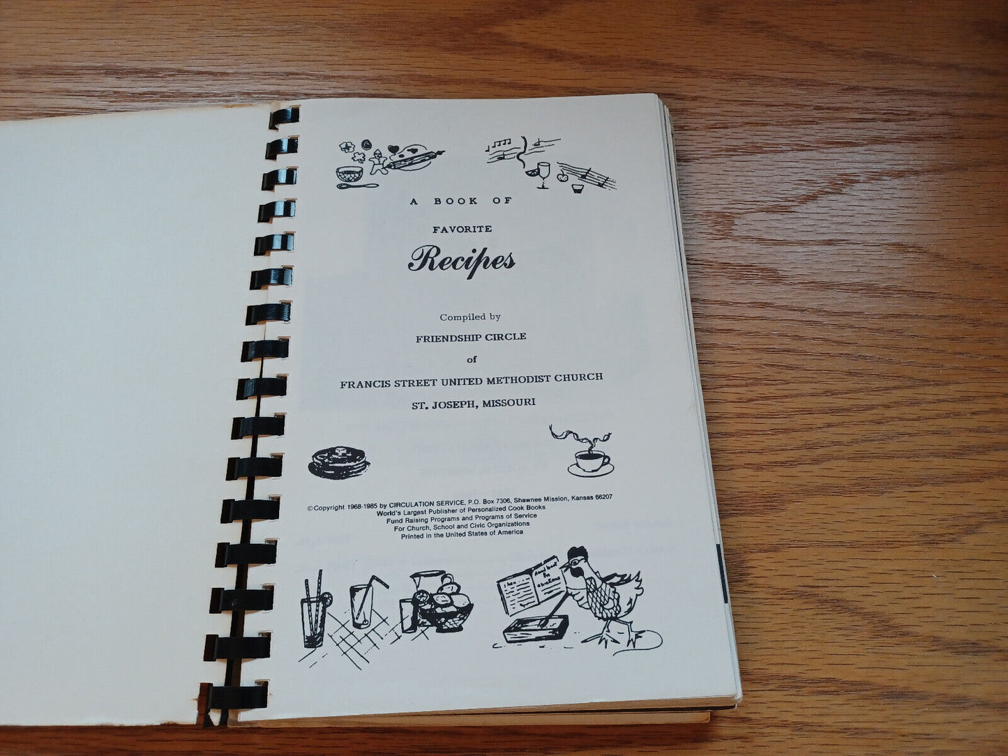 Book Of Favorite Recipes Friendship Circle Of Francis St United Methodist Church