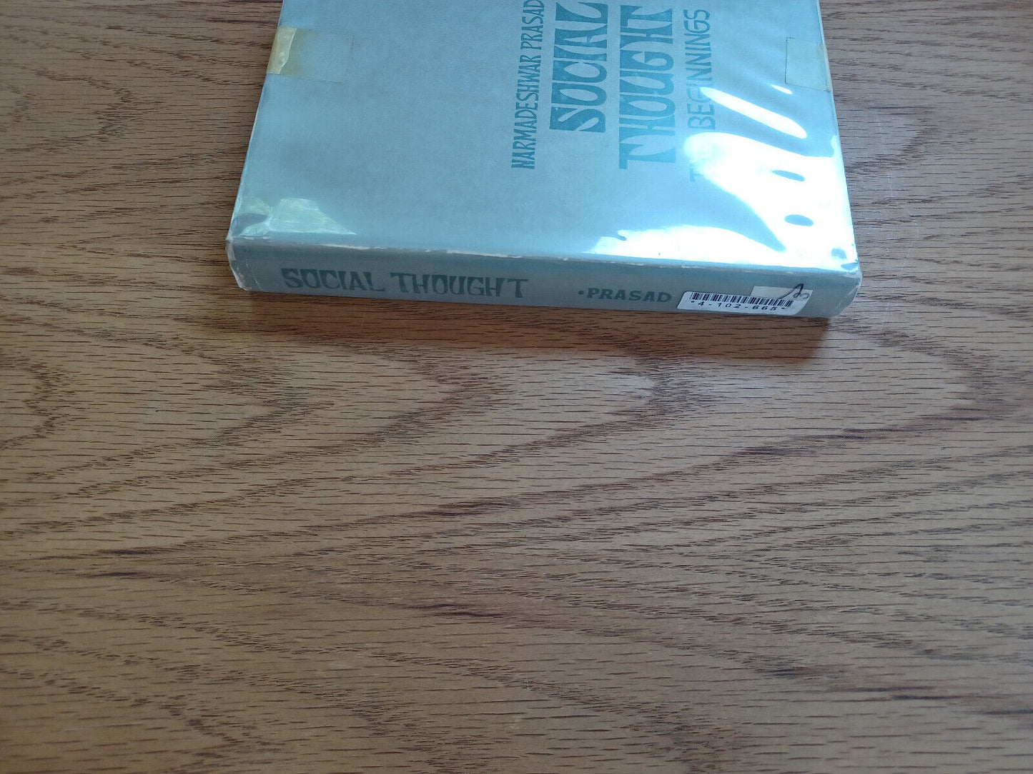 Social Thought The Beginnings Narmadeshwar Prasad 1970 Dust Jacket