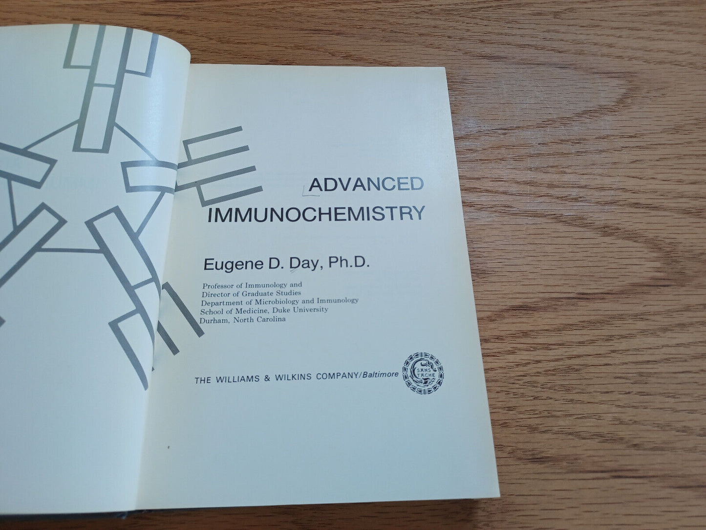 Advanced Immunochemistry Eugene D Day 1972