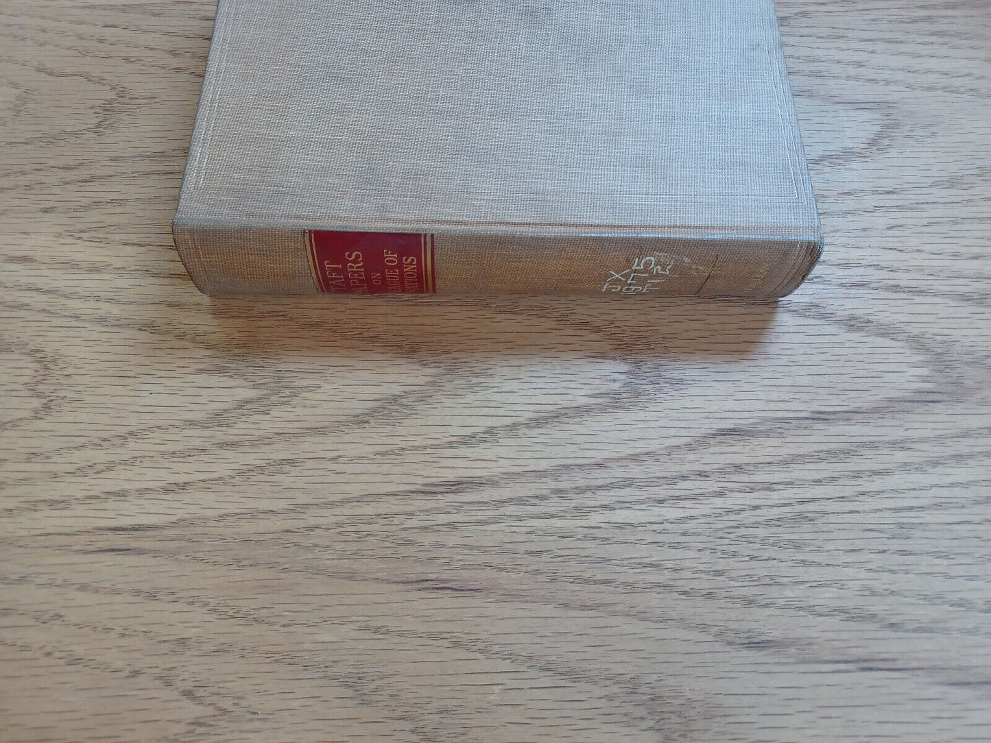 Taft Papers On League Of Nations Theodore Marburg Horace Flack 1920