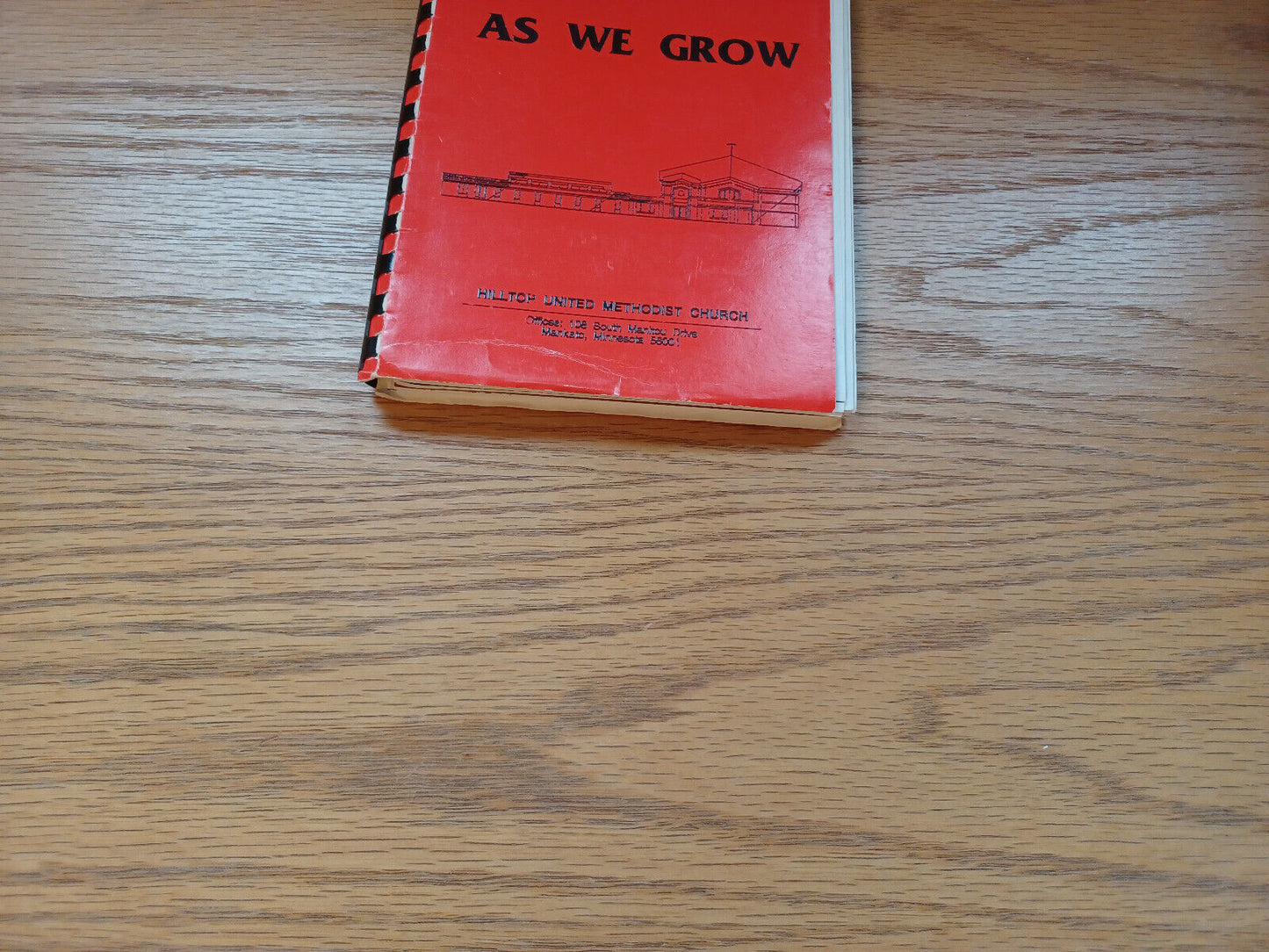 As We Grow Hilltop United Methodist Church Cookbook Mankato Mn
