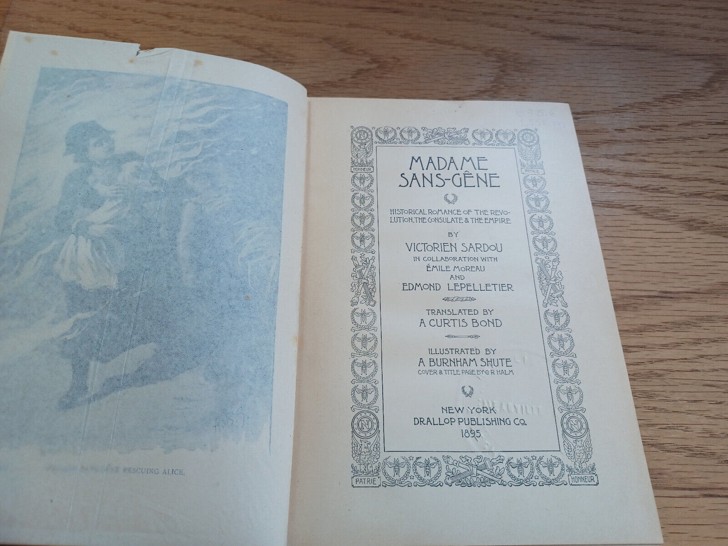Madame Sans Gene Historical Romance Of The Revolution Victorien Sardou 1895