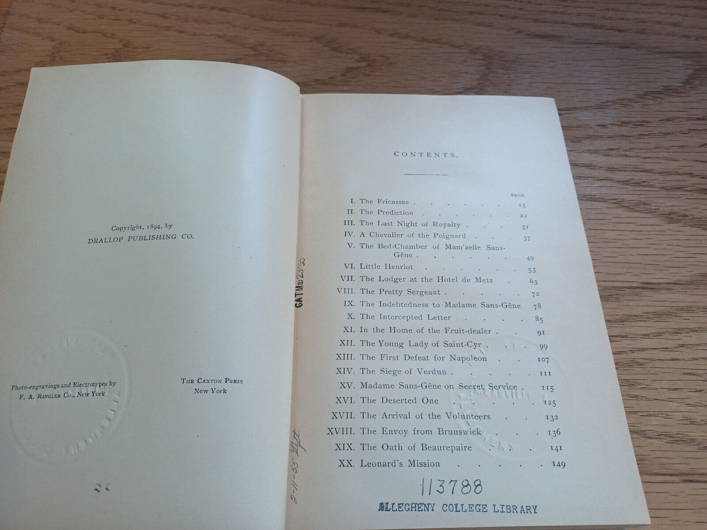 Madame Sans Gene Historical Romance Of The Revolution Victorien Sardou 1895