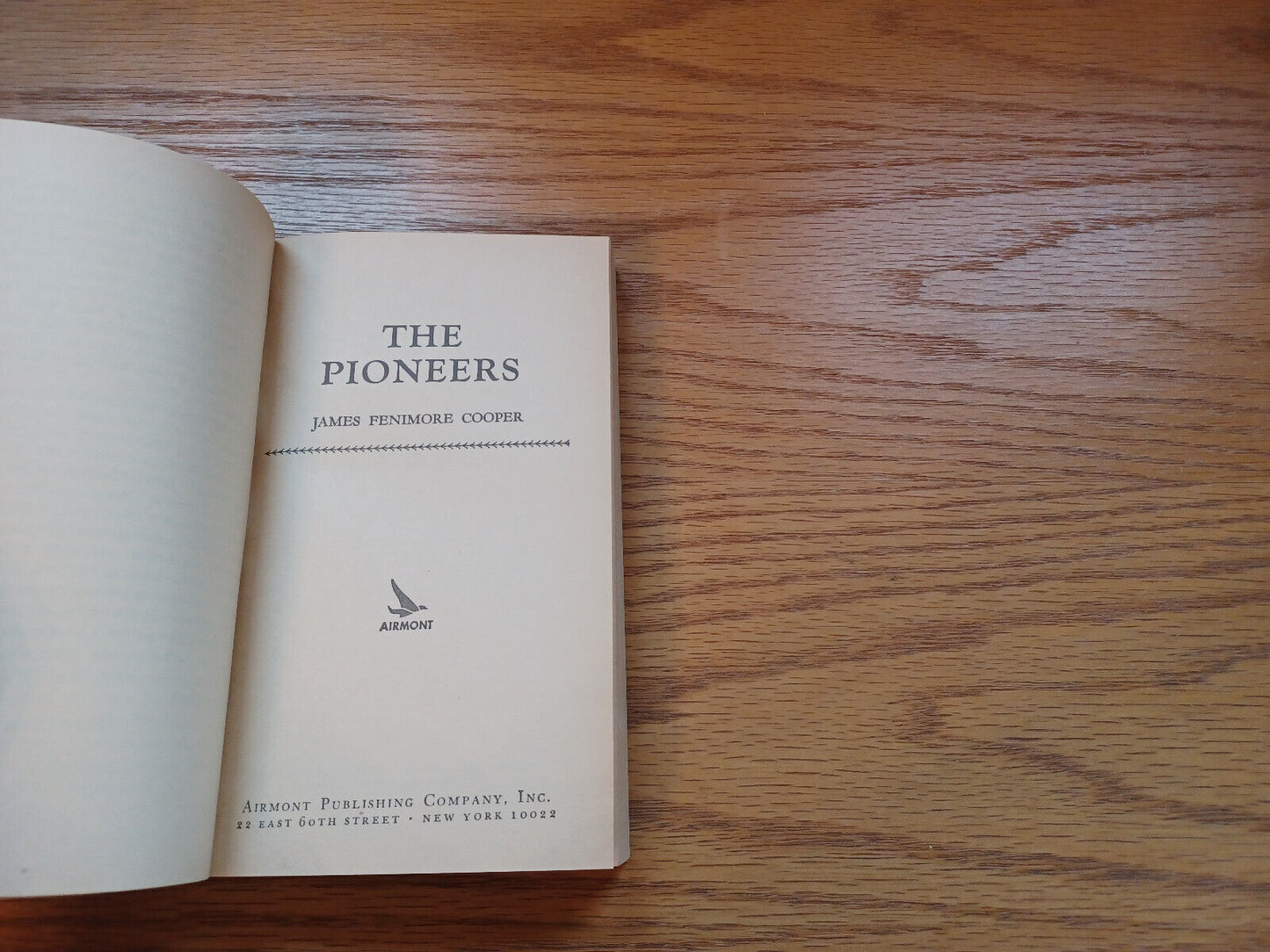 The Pioneers By James Fenimore Cooper 1964