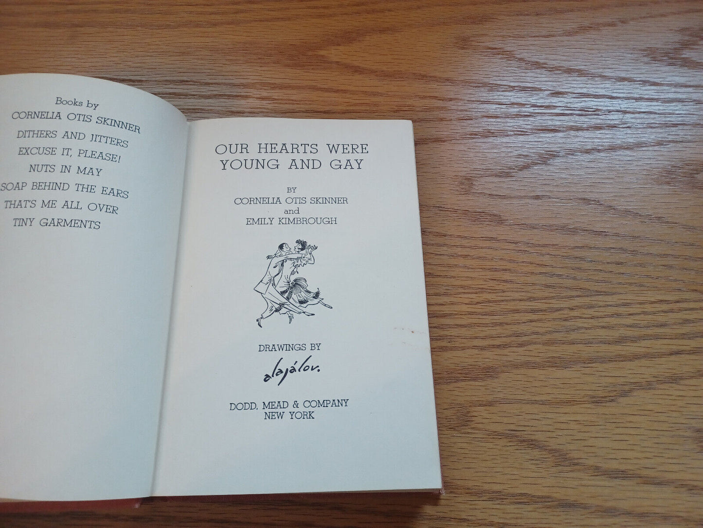 Our Hearts Were Young And Gay Cornelia Otis Skinner Emily Kimbrough 1942