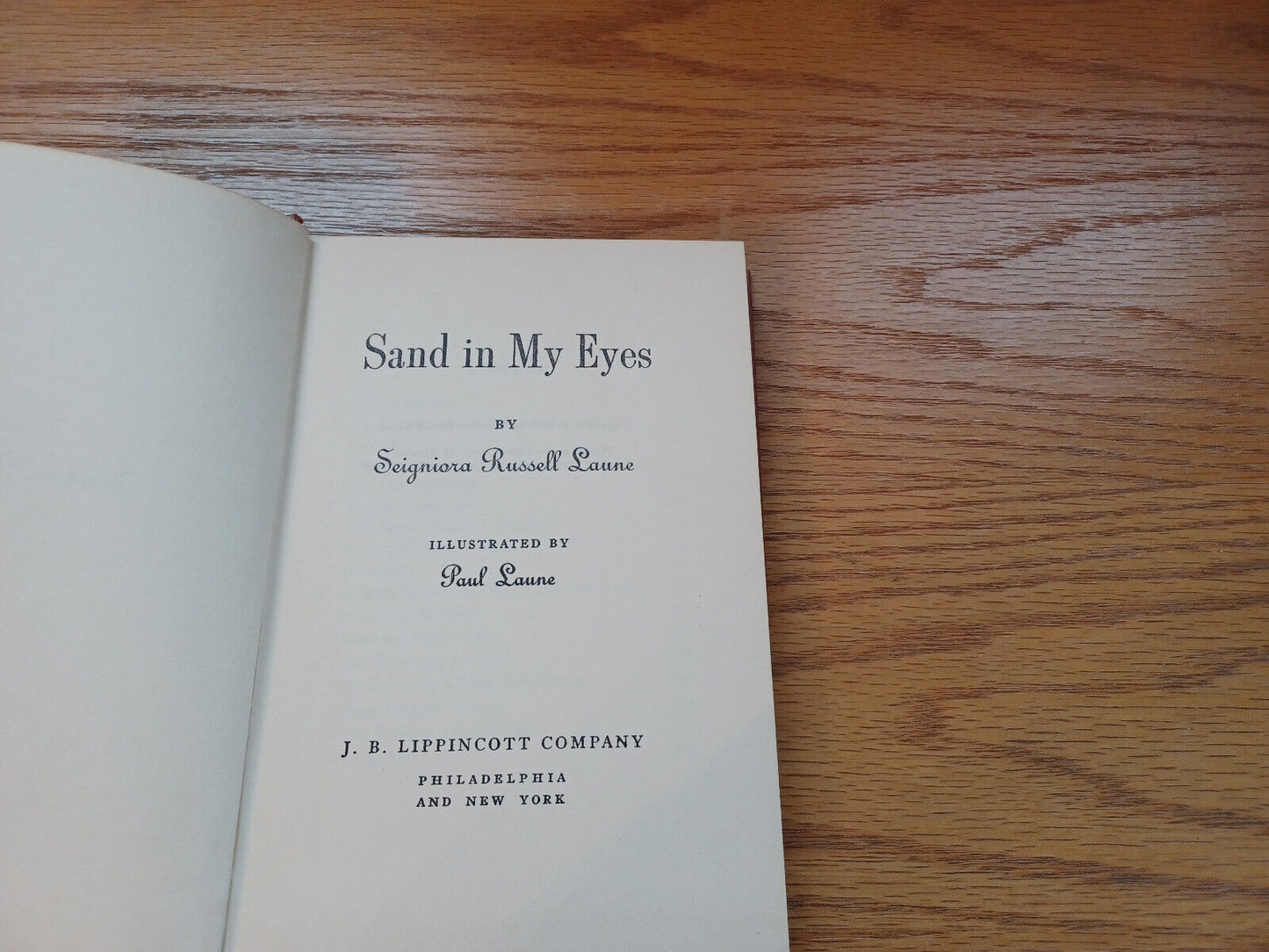 Sand In My Eyes By Seignoria Russell Laune 1956